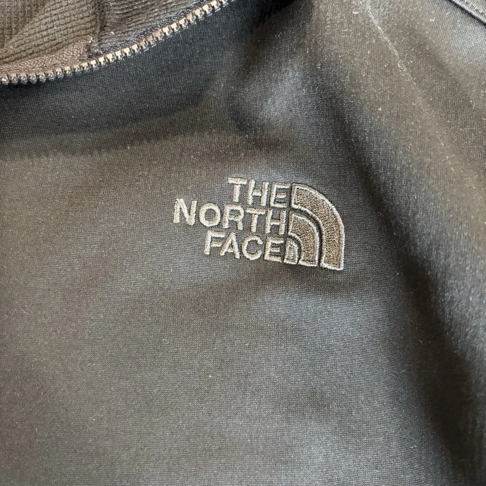 The North Face Jacket Mens‎ Xl Full Zip Up Black Polyester Softshell